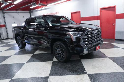 Midnight Black Metallic 2025 Toyota Tundra Hybrid Platinum