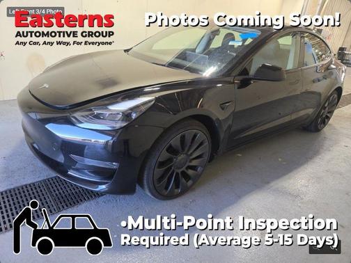 Solid Black 2023 Tesla Model 3 Performance