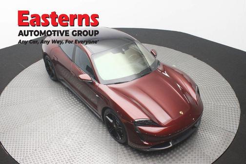 Red 2021 Porsche Taycan Turbo