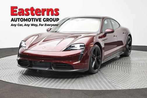 Red 2021 Porsche Taycan Turbo