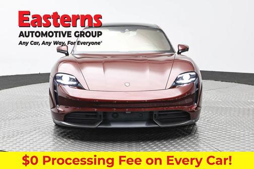 Red 2021 Porsche Taycan Turbo