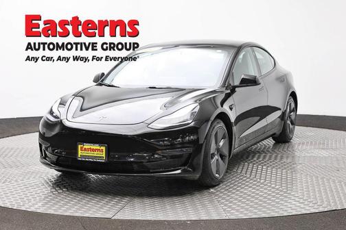 Solid Black 2021 Tesla Model 3 Standard Range Plus