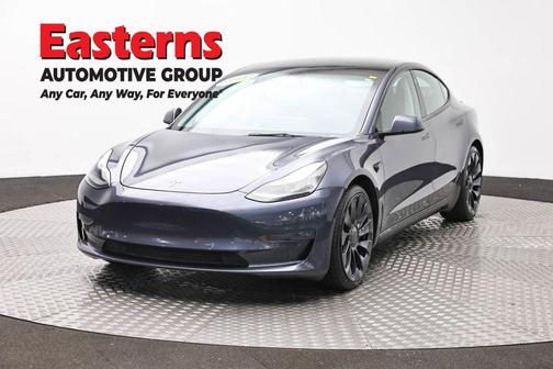 Gray 2022 Tesla Model 3 Performance