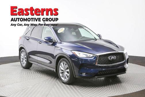 Hermosa Blue 2021 INFINITI QX50 LUXE AWD
