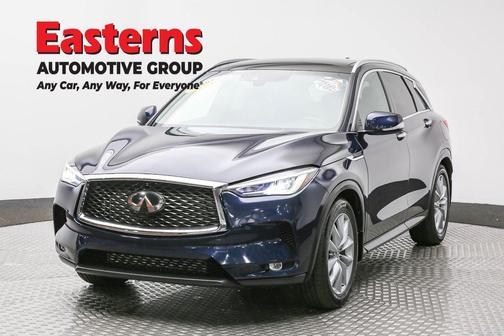 Hermosa Blue 2021 INFINITI QX50 LUXE AWD