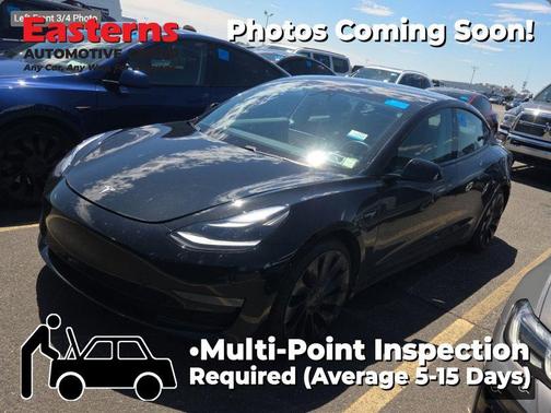 Solid Black 2021 Tesla Model 3 Performance