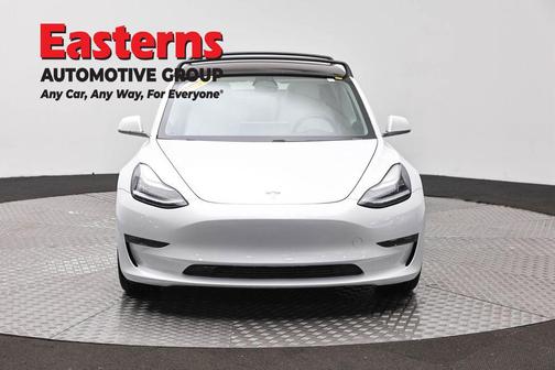 Pearl White Multi-Coat 2018 Tesla Model 3 Long Range