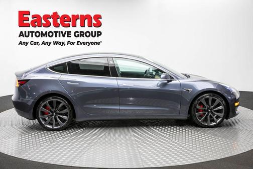 Gray 2020 Tesla Model 3 Performance