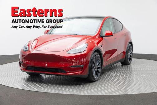 Red Multi-Coat 2022 Tesla Model Y Performance Dual Motor All-Wheel Drive