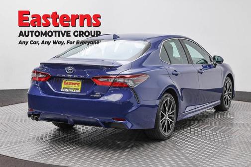 Blue 2024 Toyota Camry Hybrid SE