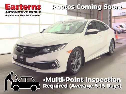 White 2020 Honda Civic EX