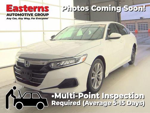Platinum White Pearl 2021 Honda Accord LX 1.5T