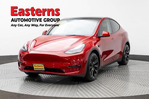 Red Multi-Coat 2021 Tesla Model Y Long Range Dual Motor All-Wheel Drive