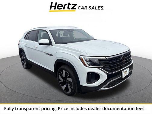 Pure White 2025 Volkswagen Atlas Cross Sport 2.0T SE w/Technology