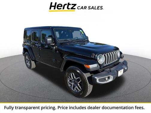 Black Clearcoat 2025 Jeep Wrangler 4-Door Sahara 4x4