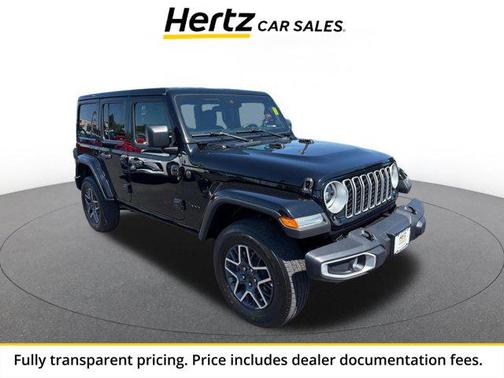 Black Clearcoat 2025 Jeep Wrangler 4-Door Sahara 4x4