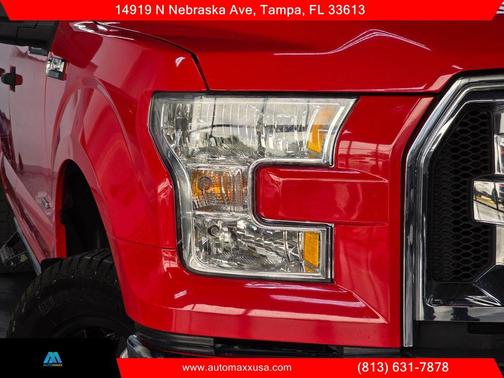 Red 2017 Ford F-150 XLT