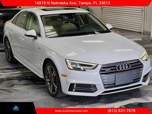 White 2018 Audi A4 2.0T Premium Plus