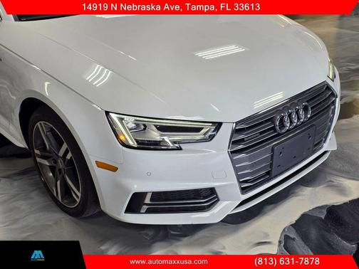 White 2018 Audi A4 2.0T Premium Plus