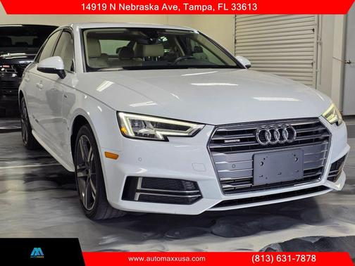 White 2018 Audi A4 2.0T Premium Plus