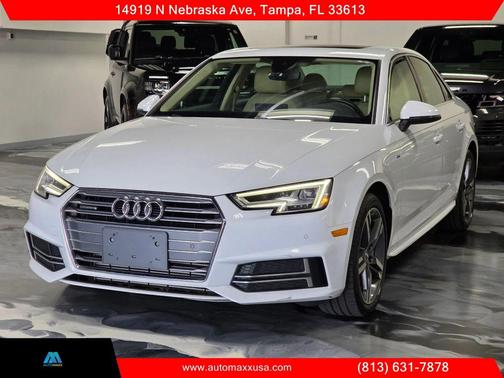 White 2018 Audi A4 2.0T Premium Plus