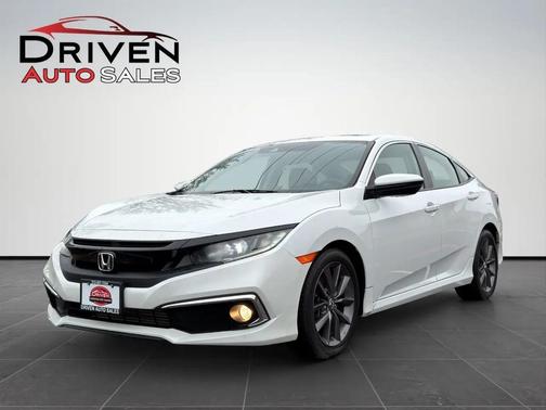 Platinum White Pearl 2020 Honda Civic EX