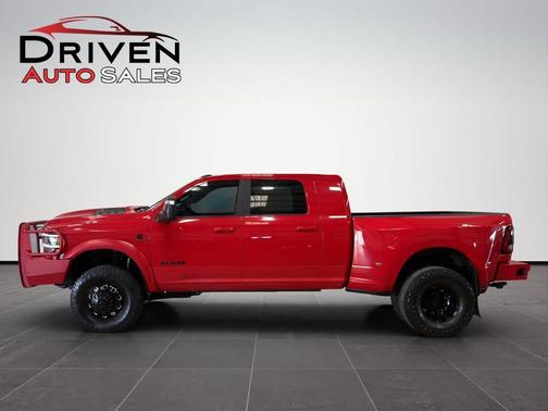 Flame Red Clearcoat 2023 RAM 3500 Laramie Mega Cab 4x4 6'4' Box