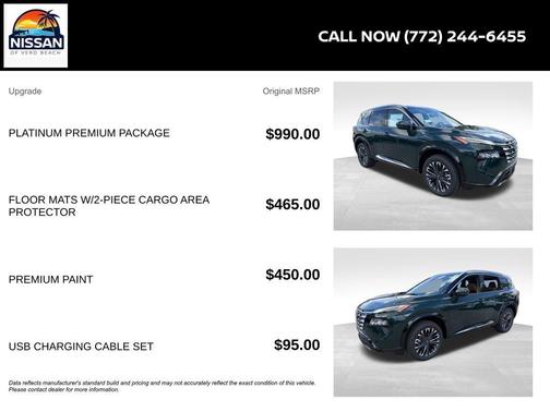 Obsidian Green 2026 Nissan Rogue Platinum