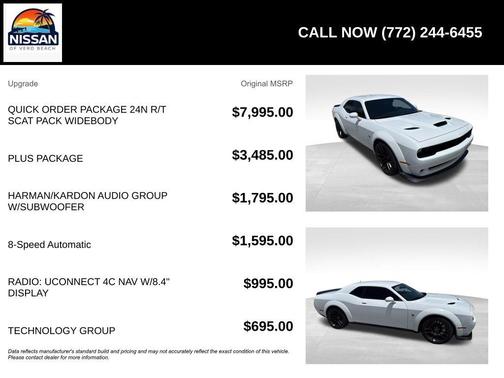 White 2023 Dodge Challenger R/T Scat Pack