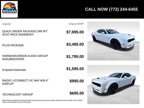 White 2023 Dodge Challenger R/T Scat Pack
