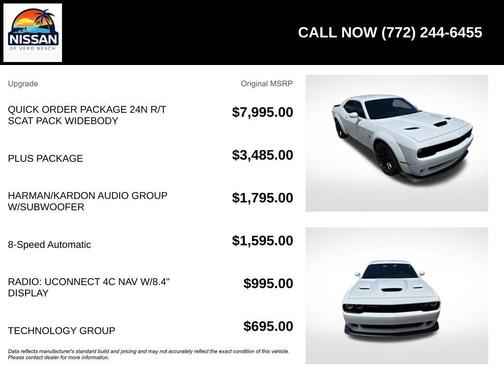 White 2023 Dodge Challenger R/T Scat Pack
