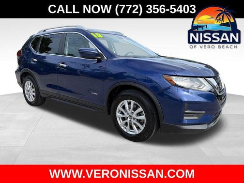 Caspian Blue 2018 Nissan Rogue Hybrid SV