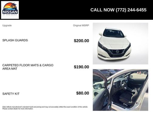 White 2022 Nissan Leaf SV