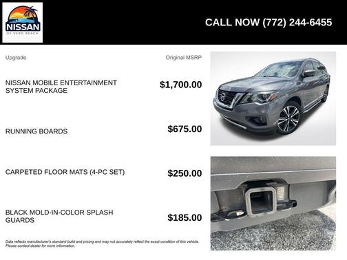 Gun Metallic 2019 Nissan Pathfinder Platinum