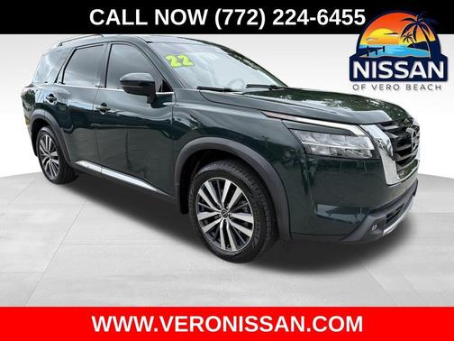Obsidian Green 2022 Nissan Pathfinder Platinum
