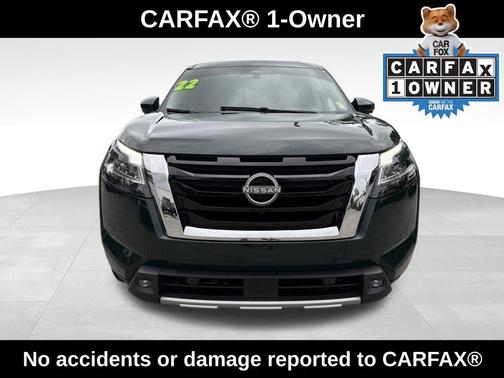 Obsidian Green 2022 Nissan Pathfinder Platinum