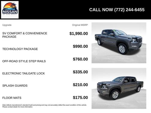 Gun Metallic 2022 Nissan Frontier SV