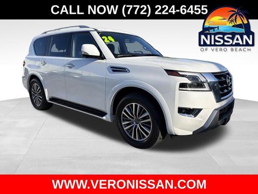 Aspen White 2024 Nissan Armada SL