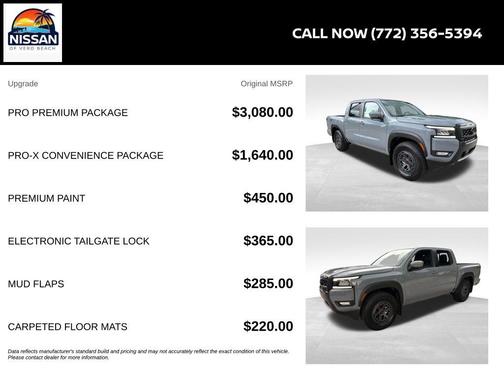 Boulder Gray Metallic 2026 Nissan Frontier PRO-X