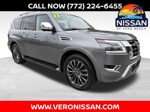 Gun Metallic 2023 Nissan Armada Platinum