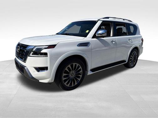 Aspen White 2023 Nissan Armada Platinum