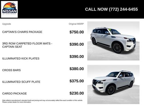 Aspen White 2023 Nissan Armada Platinum