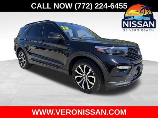 Agate Black Metallic 2022 Ford Explorer ST-Line
