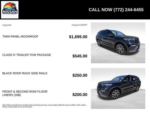 Agate Black Metallic 2022 Ford Explorer ST-Line