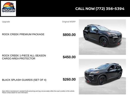 Black 2026 Nissan Rogue Rock Creek