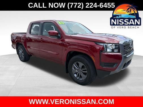 Cardinal Red Metallic 2025 Nissan Frontier SV