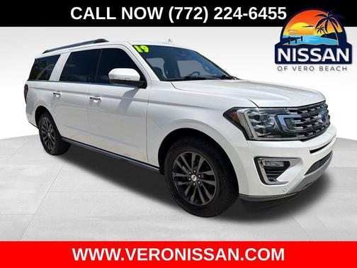 White Platinum Clearcoat Metallic 2019 Ford Expedition Max Limited