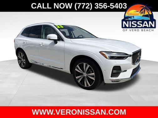 Crystal White 2023 Volvo XC60 B5 Plus Bright Theme