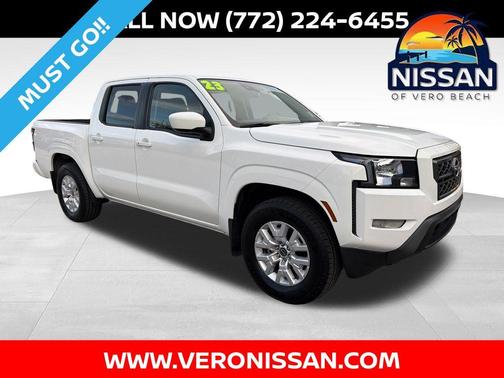 Glacier White 2023 Nissan Frontier SV