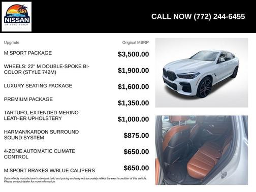 Alpine White 2023 BMW X6 xDrive40i